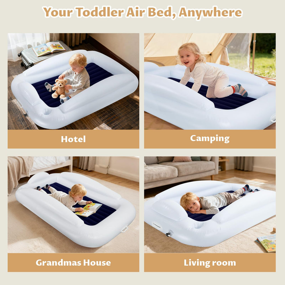 Removable mattress on Bloomoja bed allows quick cleaning after travel