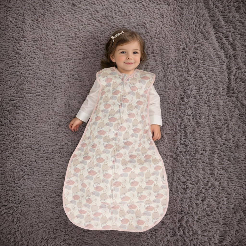Bloomstar sleep sack shows roomy bottom for free leg movement.