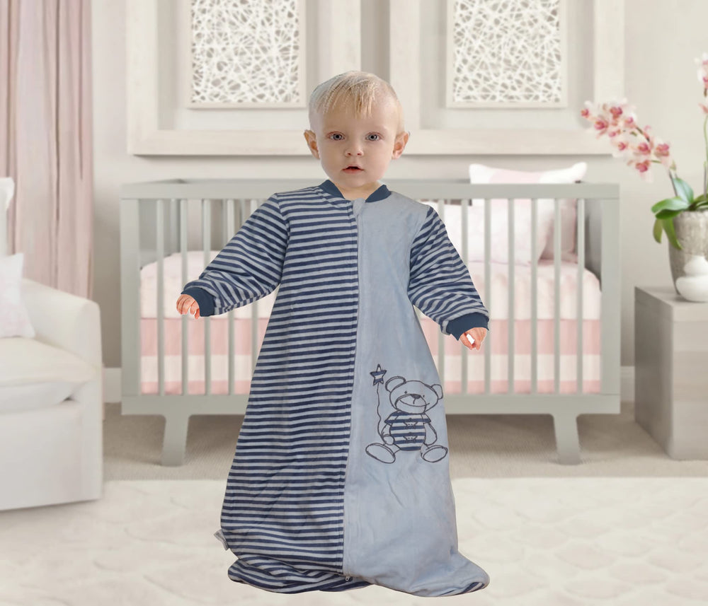 BLOOMSTAR Sleep Sack two-way zipper closeup for easy diaper changes