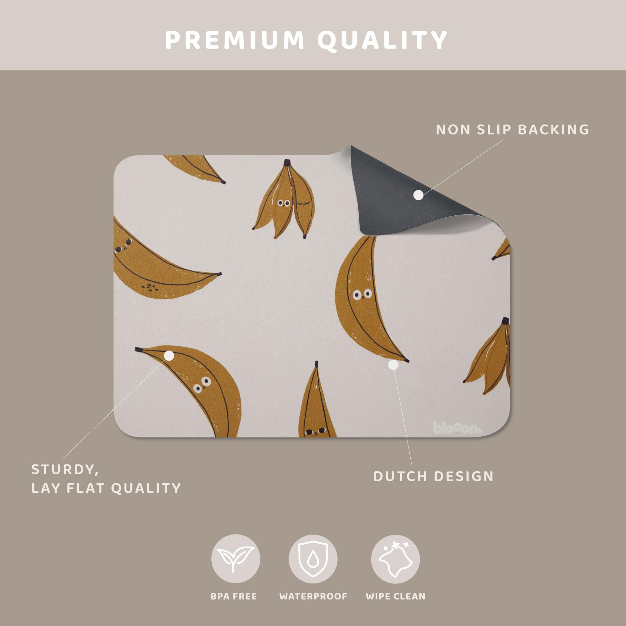 Blooom multi-use placemat shows craft and desk mat versatility.