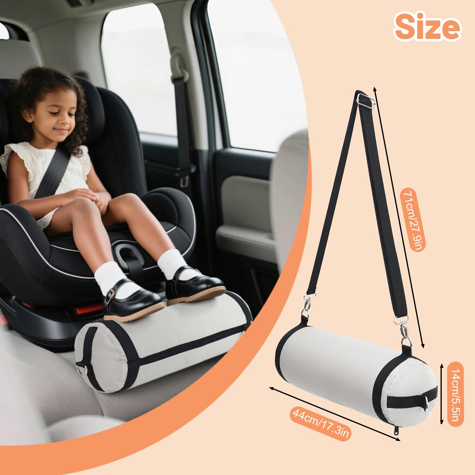 Blublu Park adjustable non-slip straps secure to car seats.