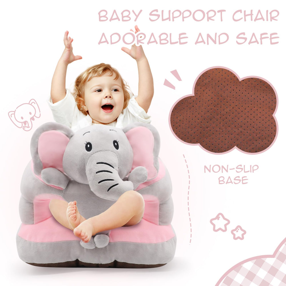 Soft plush materials provide cozy, baby-friendly comfort during playtime.