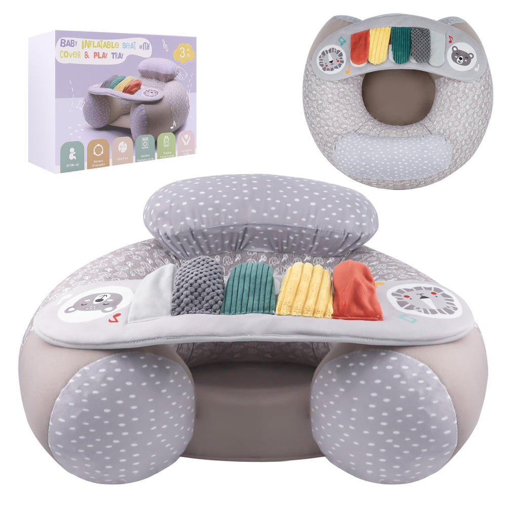 Blublu Park donut sit me up cover, soft skin-friendly fabric for baby comfort.