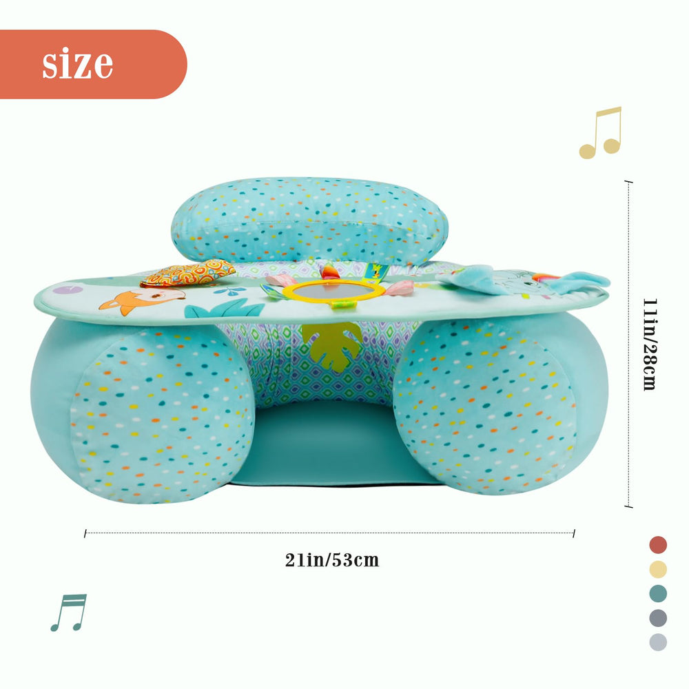 Blublu Park easy-clean, foldable seat for home use and travel.