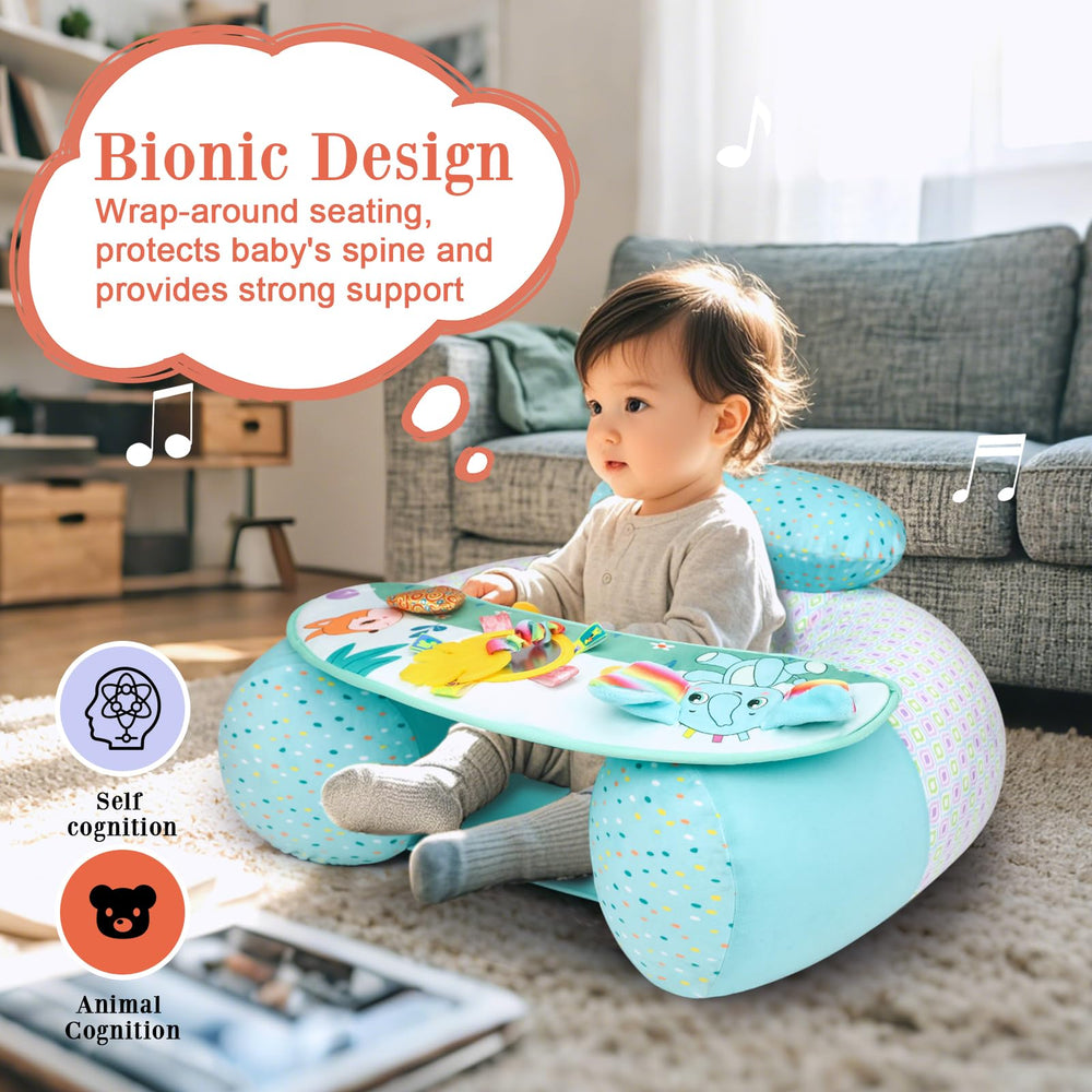 Blublu Park inflatable baby chair with cover for cozy, portable seating on the go.
