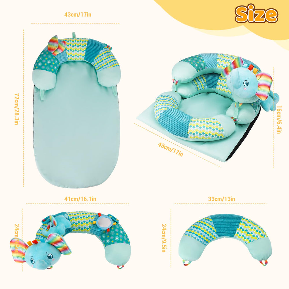 Blublu Park soft crystal fabric cushions baby in comfortable seating