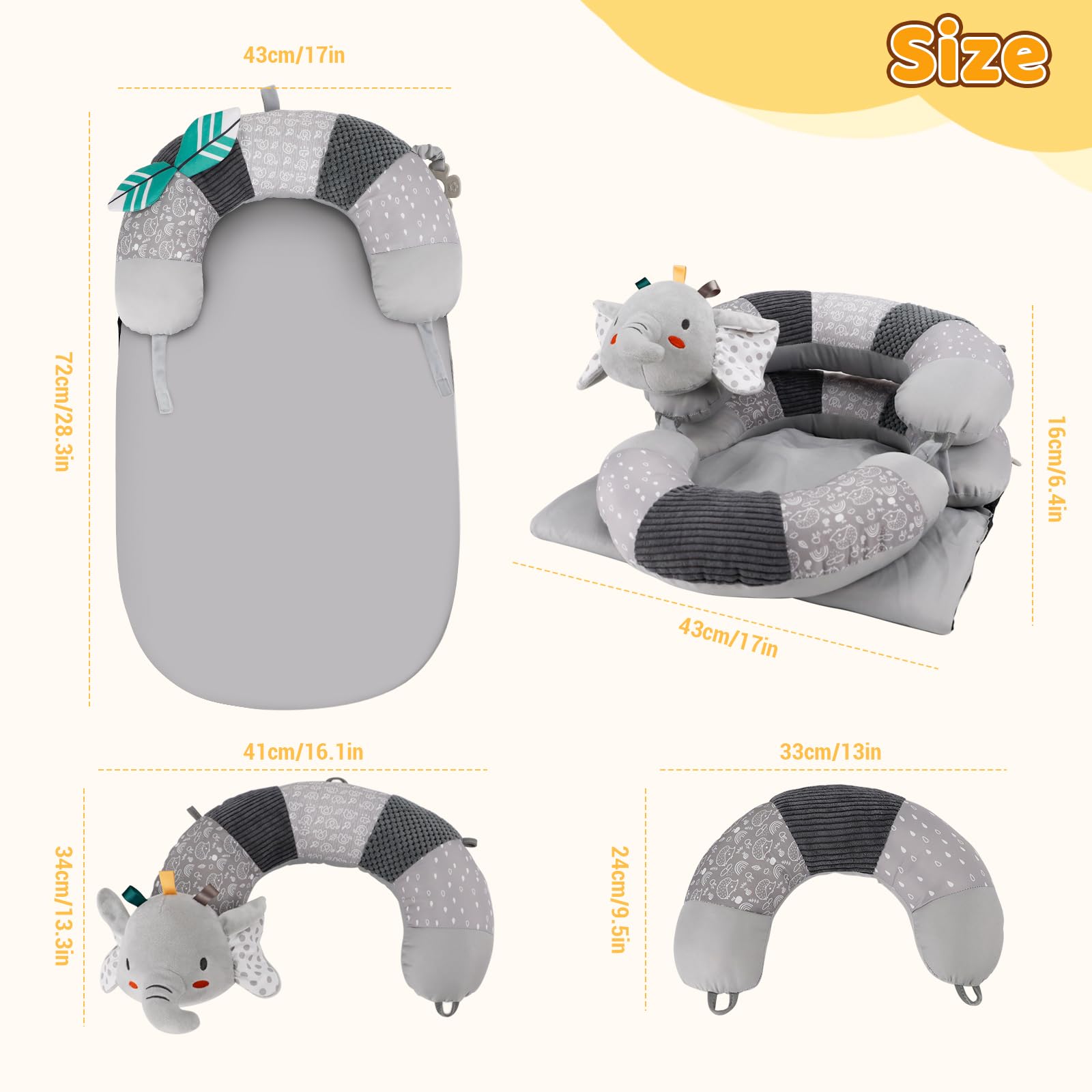 Blublu Park grey crinkle paper enhances sensory discovery