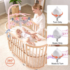 Blublu Park upgraded mobile arm adjustable for various crib shapes