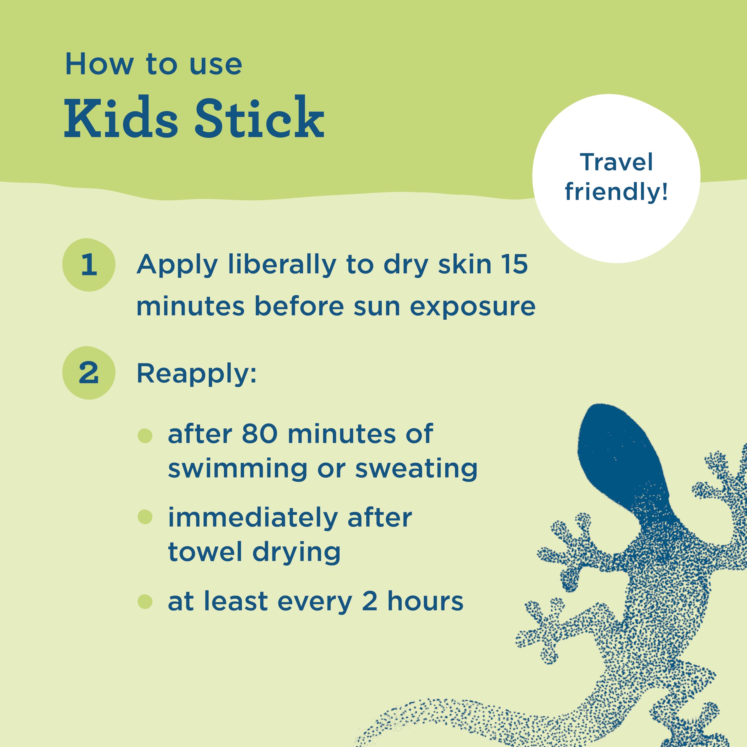 Blue Lizard Kids Mineral Sunscreen Stick fragrance-free formula for sensitive skin