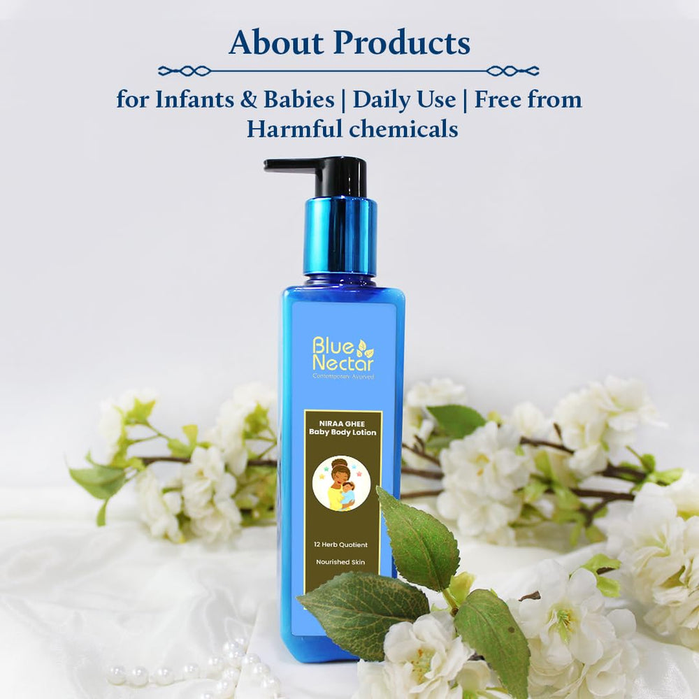 Blue Nectar Baby Lotion sulfate-free formula for gentle, safe use