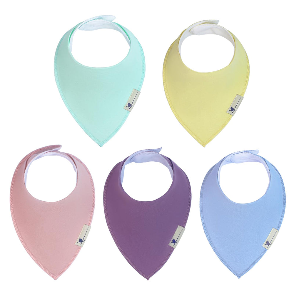 Blue Wren magnetic bandana bib - front view showing absorbent, stylish design.