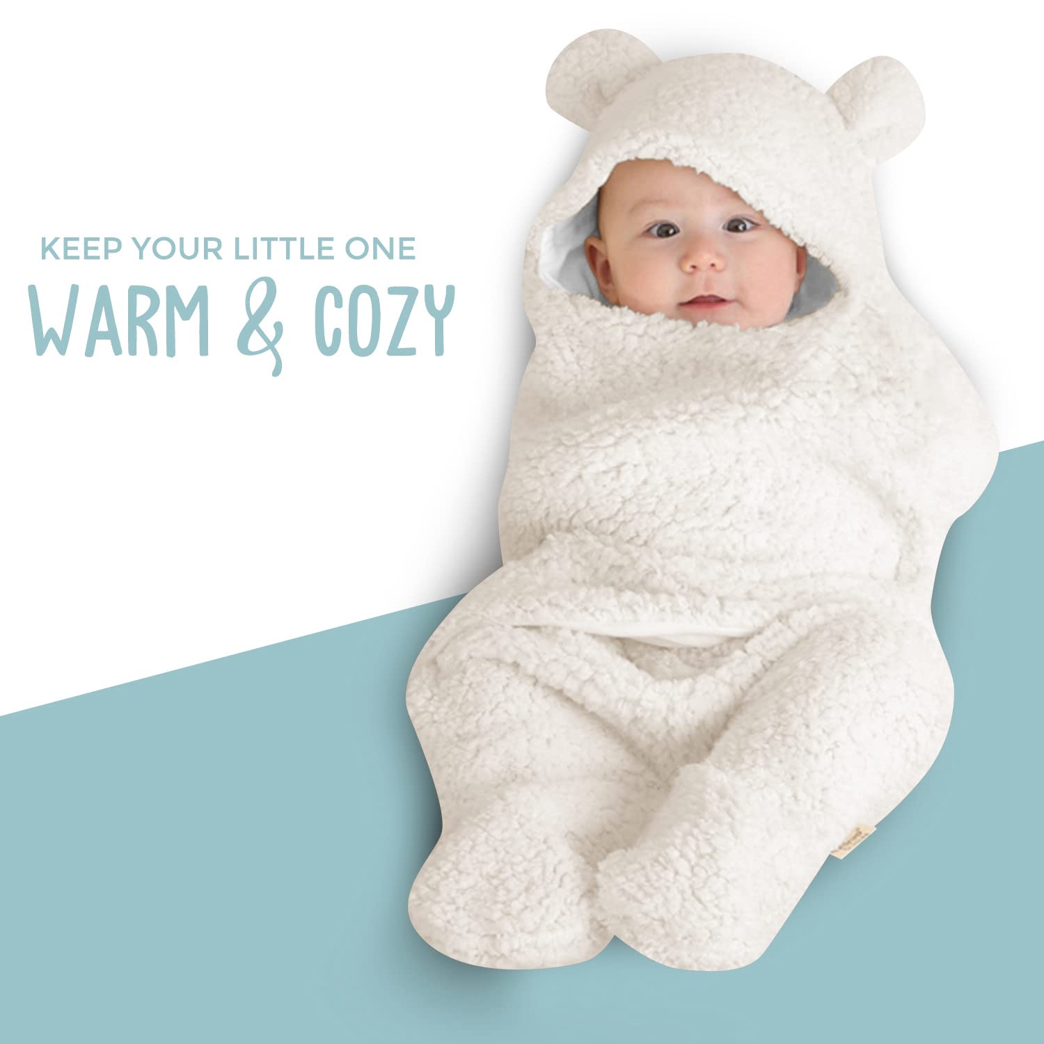 BlueMello easy-care swaddle blanket stays soft after daily use.
