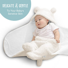 BlueMello swaddle blanket multipurpose for stroller rides and nursery snuggles.