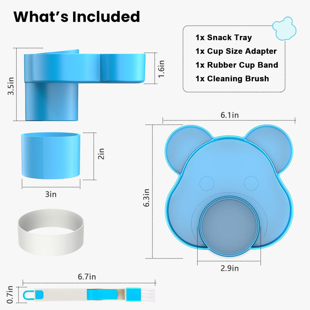 BlueOrigin bear-shaped tray appeals to kids during trips