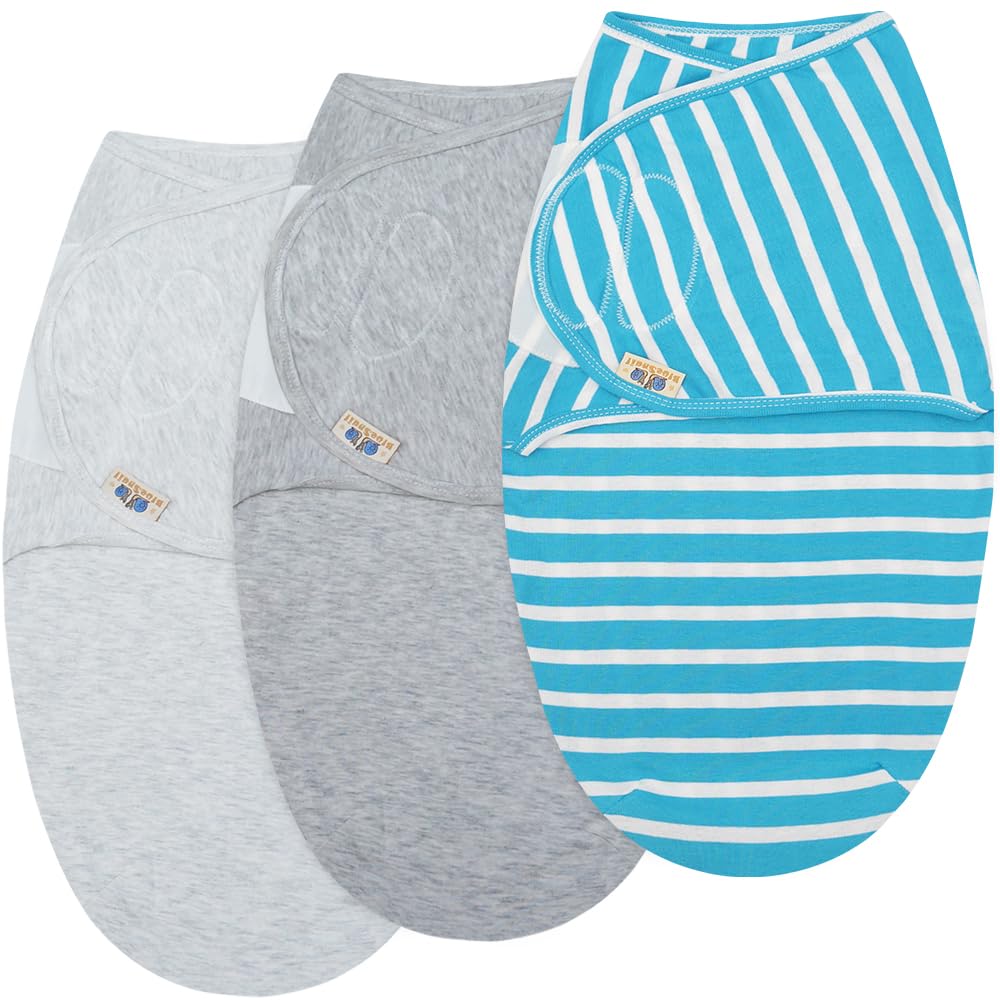 BlueSnail newborn swaddle 20x11-8 inches shows a snug wrap for calm baby sleep