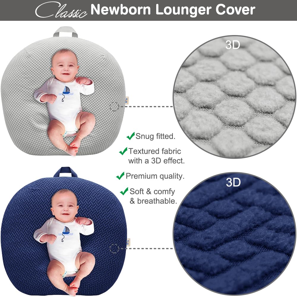 BlueSnail premium-soft-knit cover provides breathable surface for baby comfort