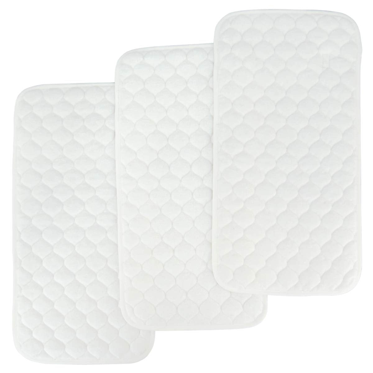 BlueSnail Quilted Thicker Waterproof Changing Pad Liner Snow White offers a soft surface for diaper changes.