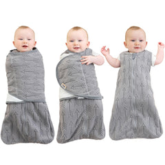 BlueSnail transition swaddle with gray arrow for cozy, secure newborn sleep