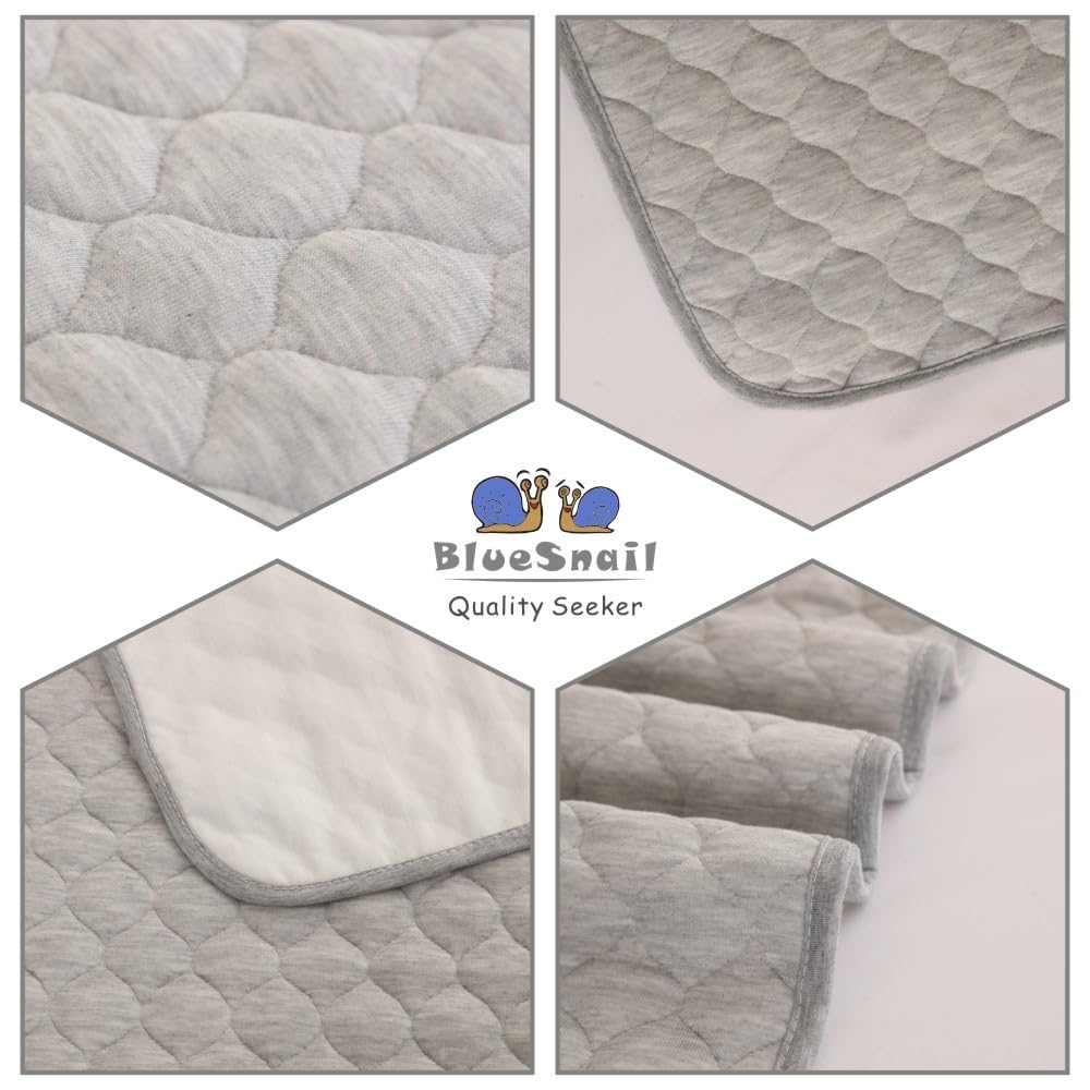 BlueSnail underpads with non-slip backing shown in action for secure placement