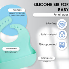 Bluet B plate with suction base supports mess-free meals.