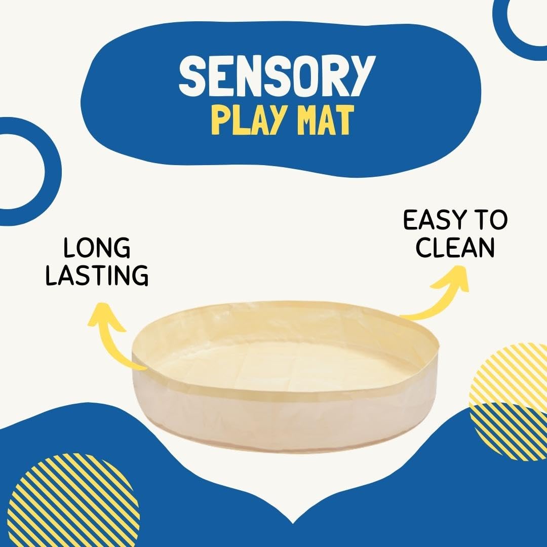 BLUETREE sensory play mat ivory gray folded edge for storage