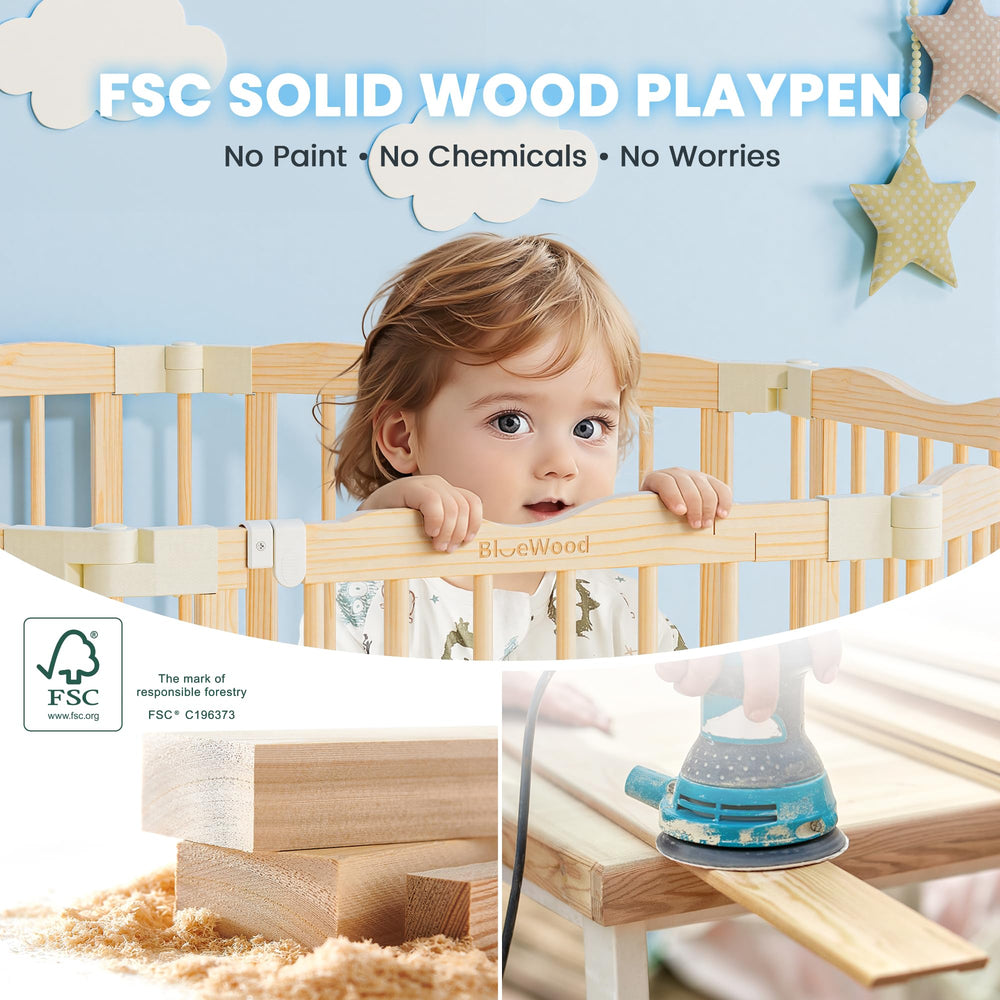 BlueWood 8 panel configuration offers versatile layouts for any room.