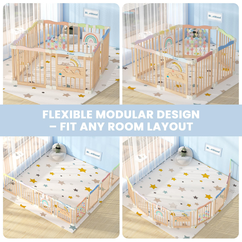 BlueWood colorful dream finish creates a friendly play area