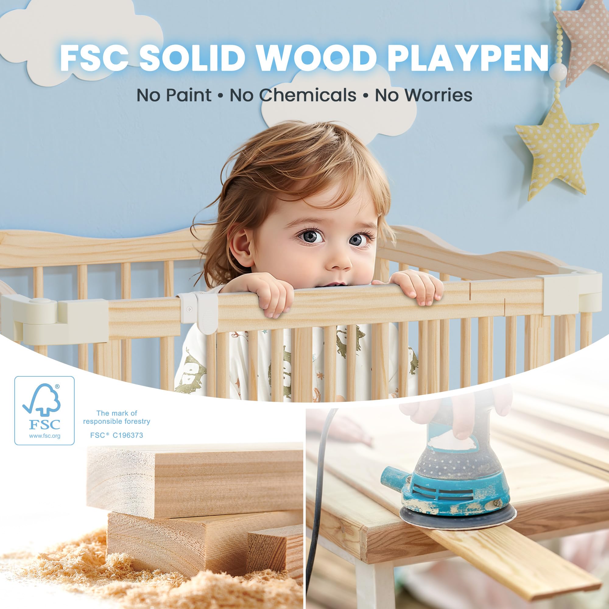BlueWood Foldable design showing easy storage and portability