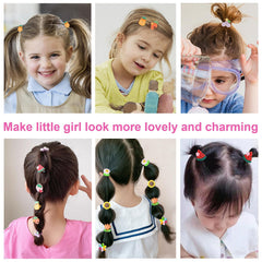 BlueZOO flower patterns provide cheerful detail for everyday pigtails and braids