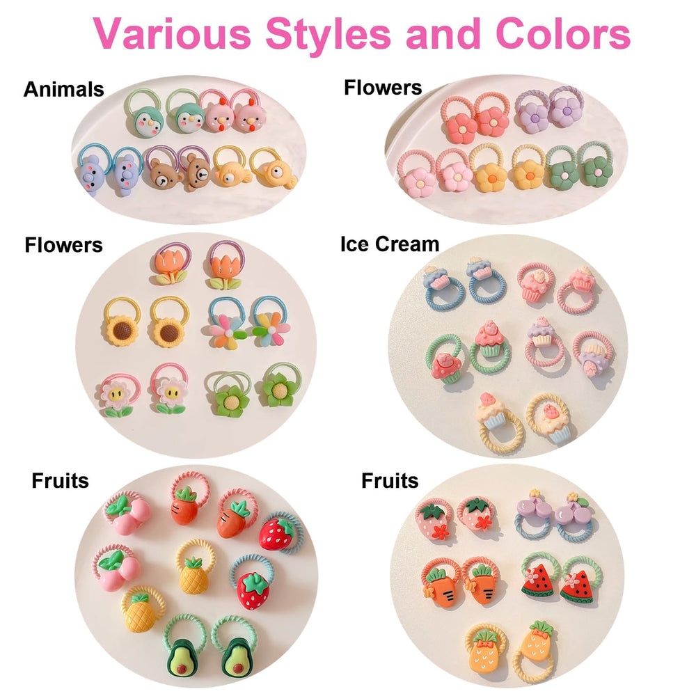 BlueZOO ice-cream themed ties add fun accents while securing lightweight braids all day