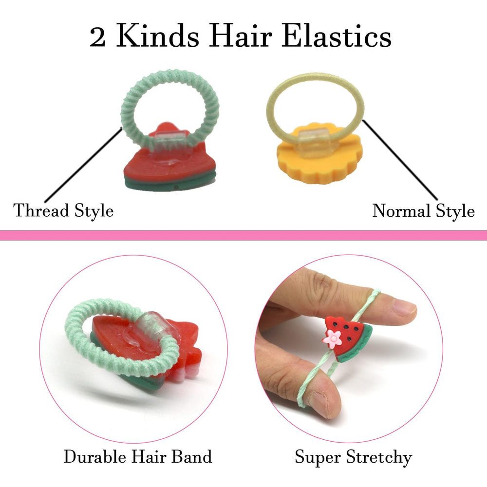 BlueZOO seamless fabric-wrapped ties prevent snagging and reduce pulling on fine toddler hair
