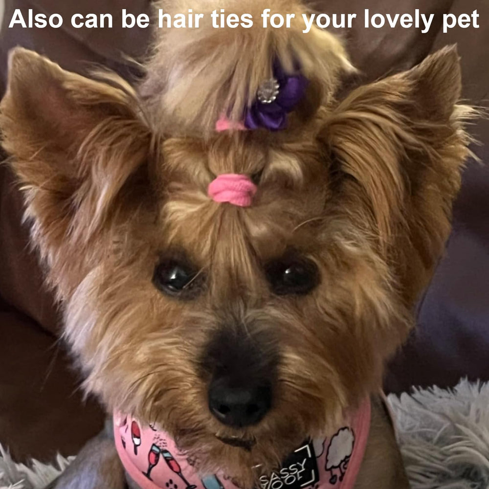 BlueZOO multi color hair ties collection to match outfits and occasions.