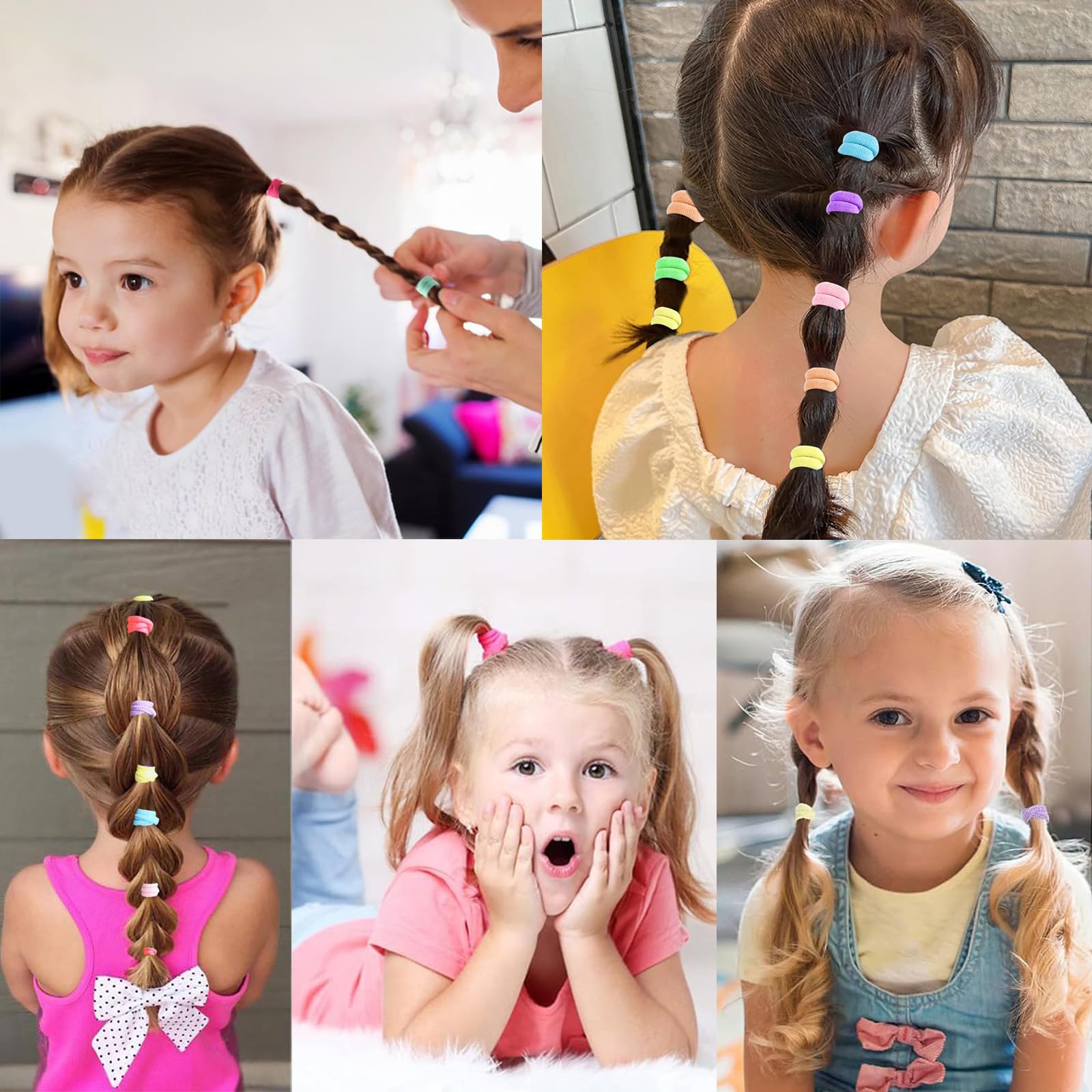 BlueZOO toddler hair ties used for dress-up with dolls.