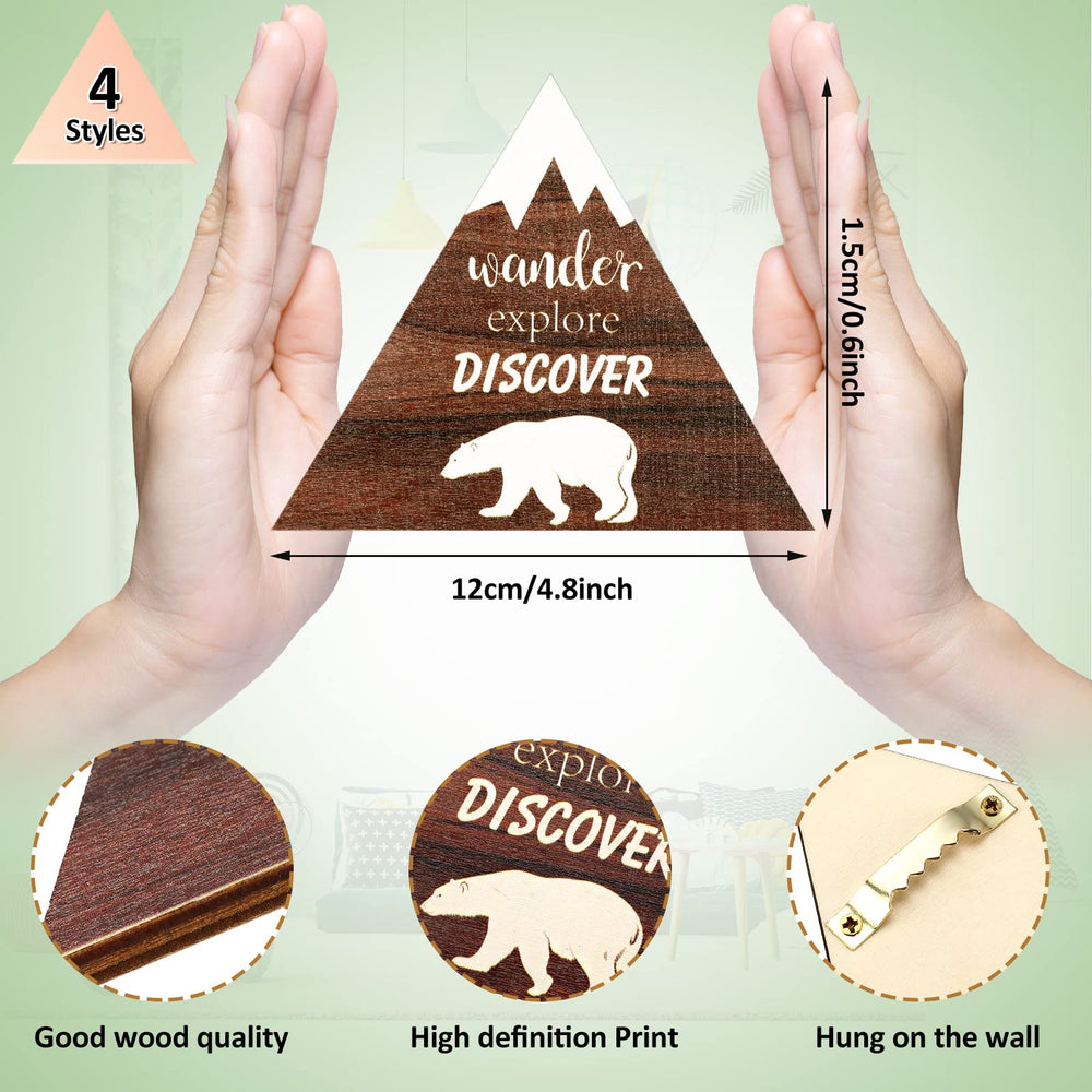 Blulu forest path wooden sign adds woodland charm to a child's room