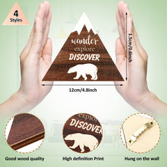 Blulu forest path wooden sign adds woodland charm to a child's room