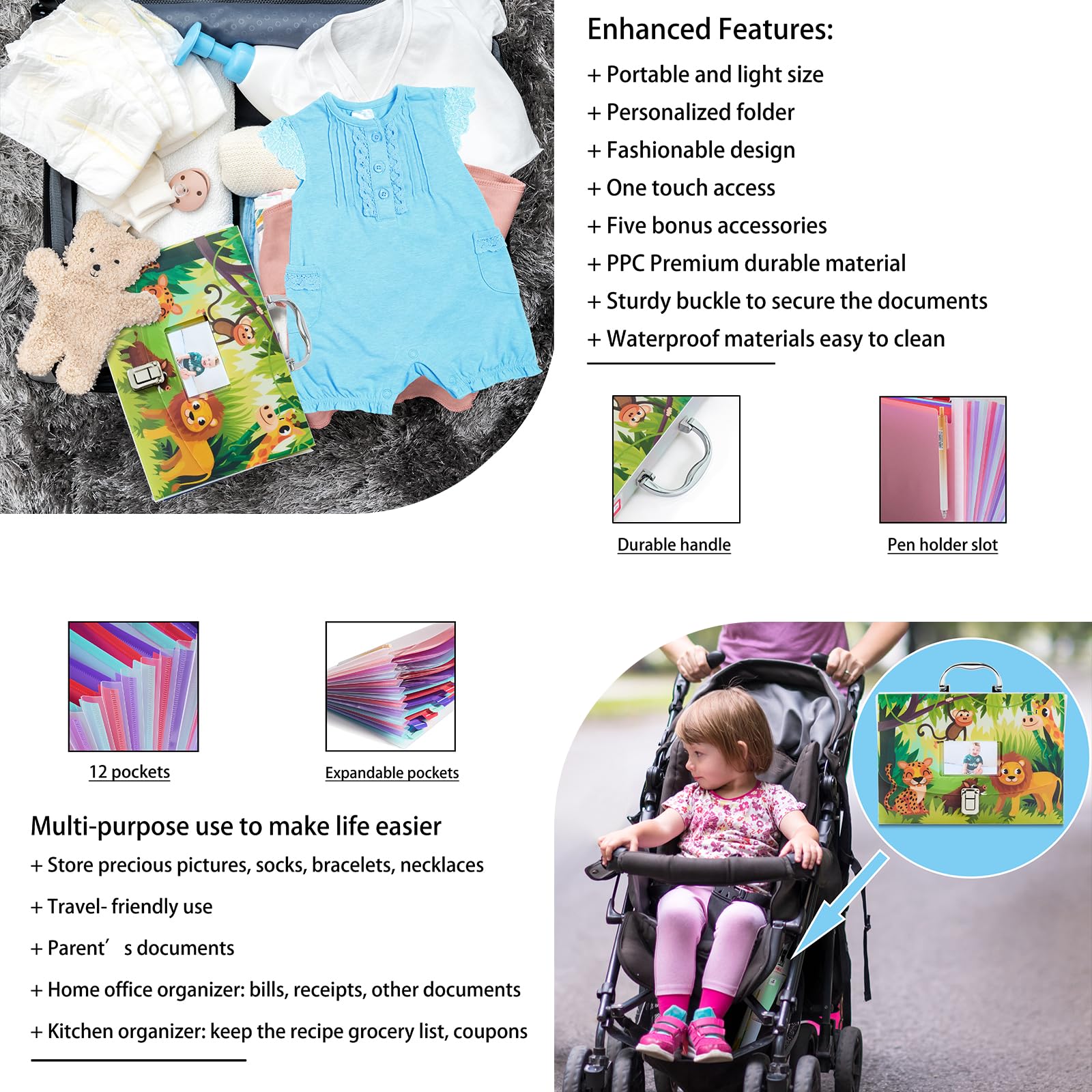 BLUSHY BABY keepsake envelope provides space for small mementos and photos.