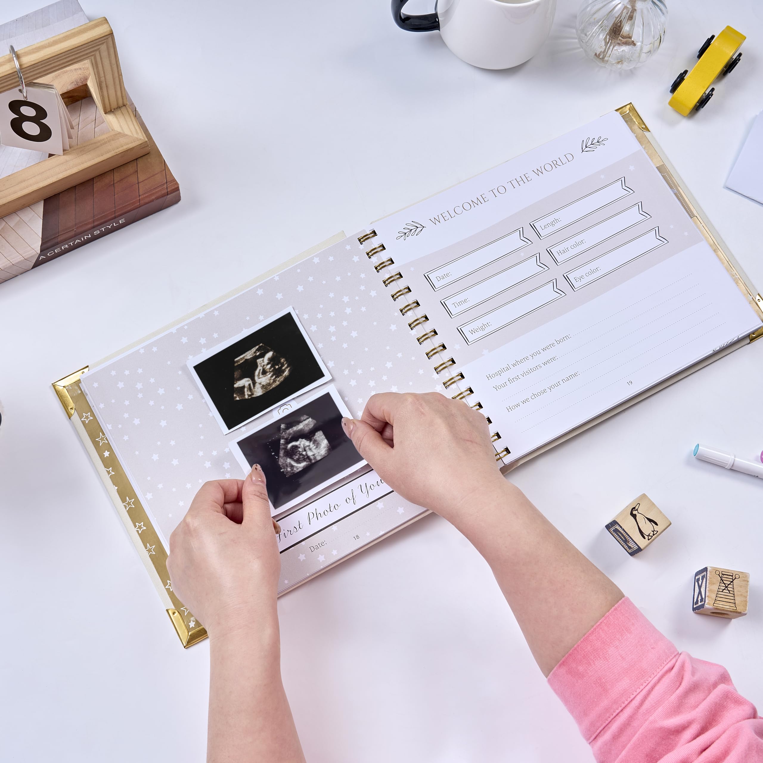 BLUSHY BABY safe inkpad for tiny hand and footprints.
