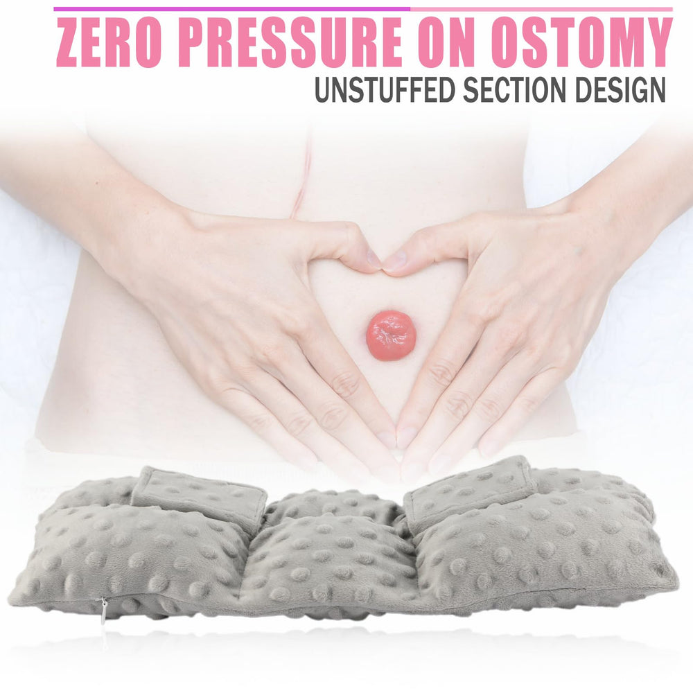 BNRendles Stoma shield pillow protects the ostomy pouch during travel