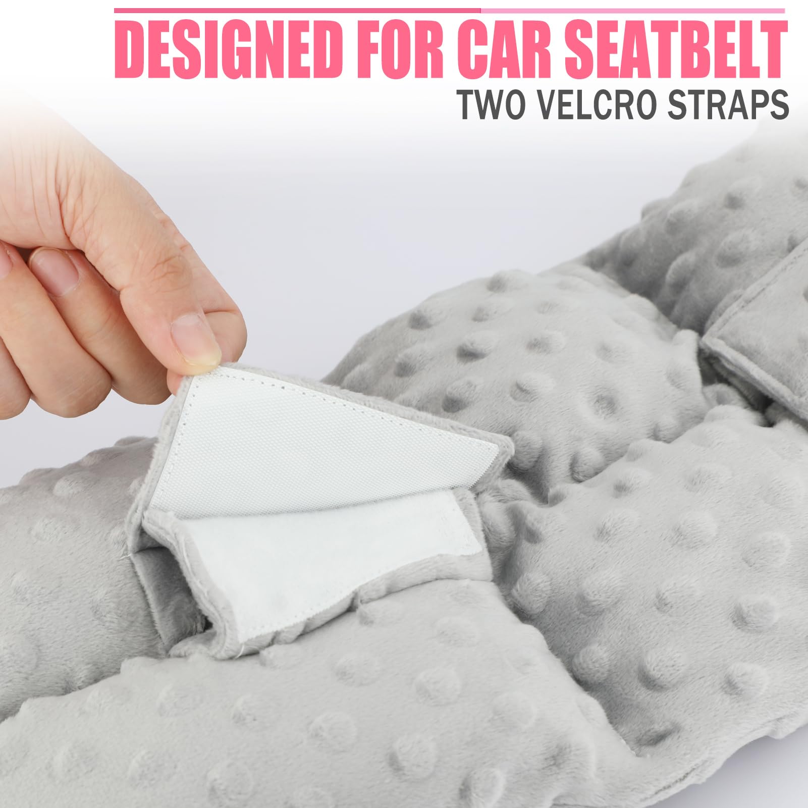BNRendles Travel-ready pillow allows normal seatbelt wear for safer journeys
