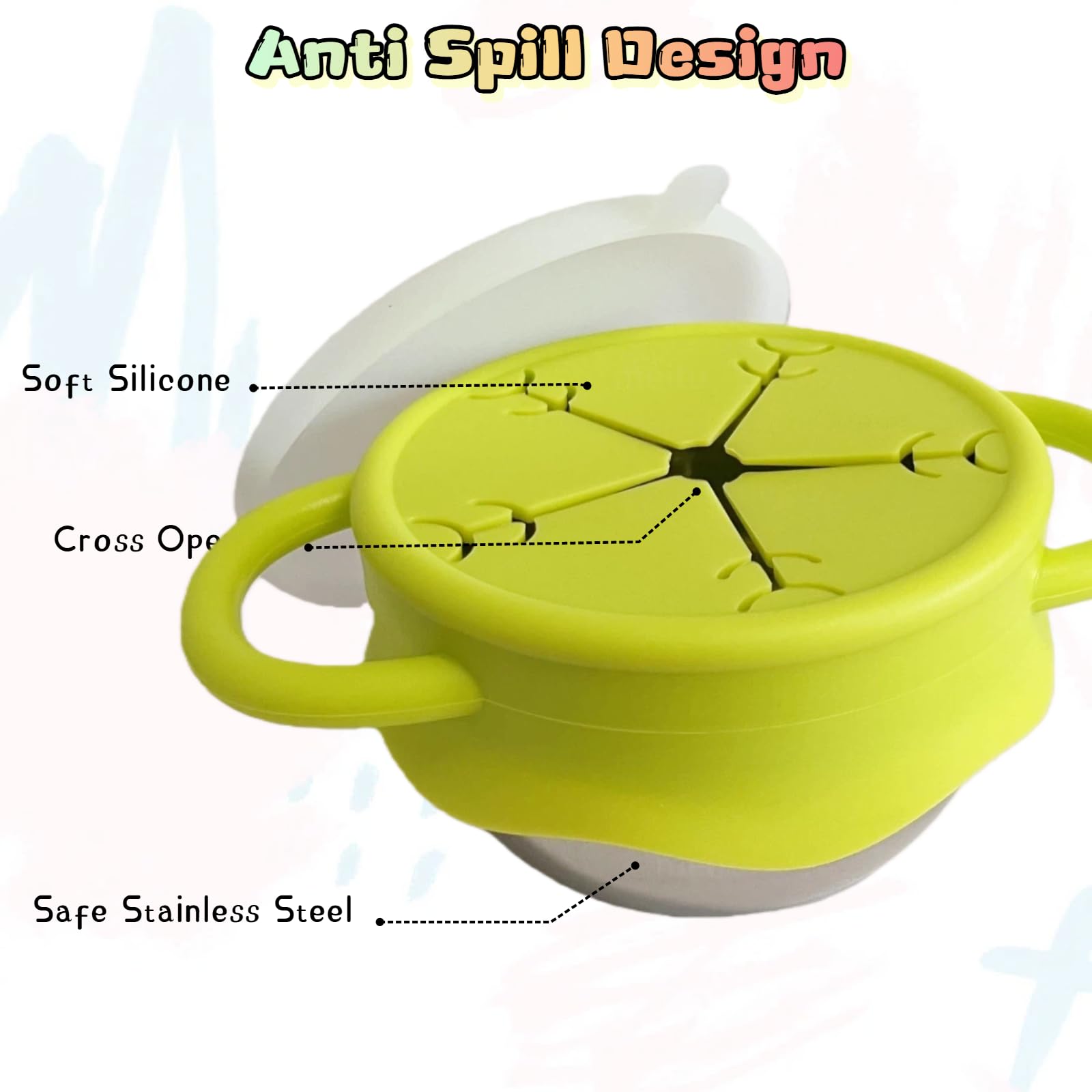 Dishwasher-safe silicone parts for quick cleanup.