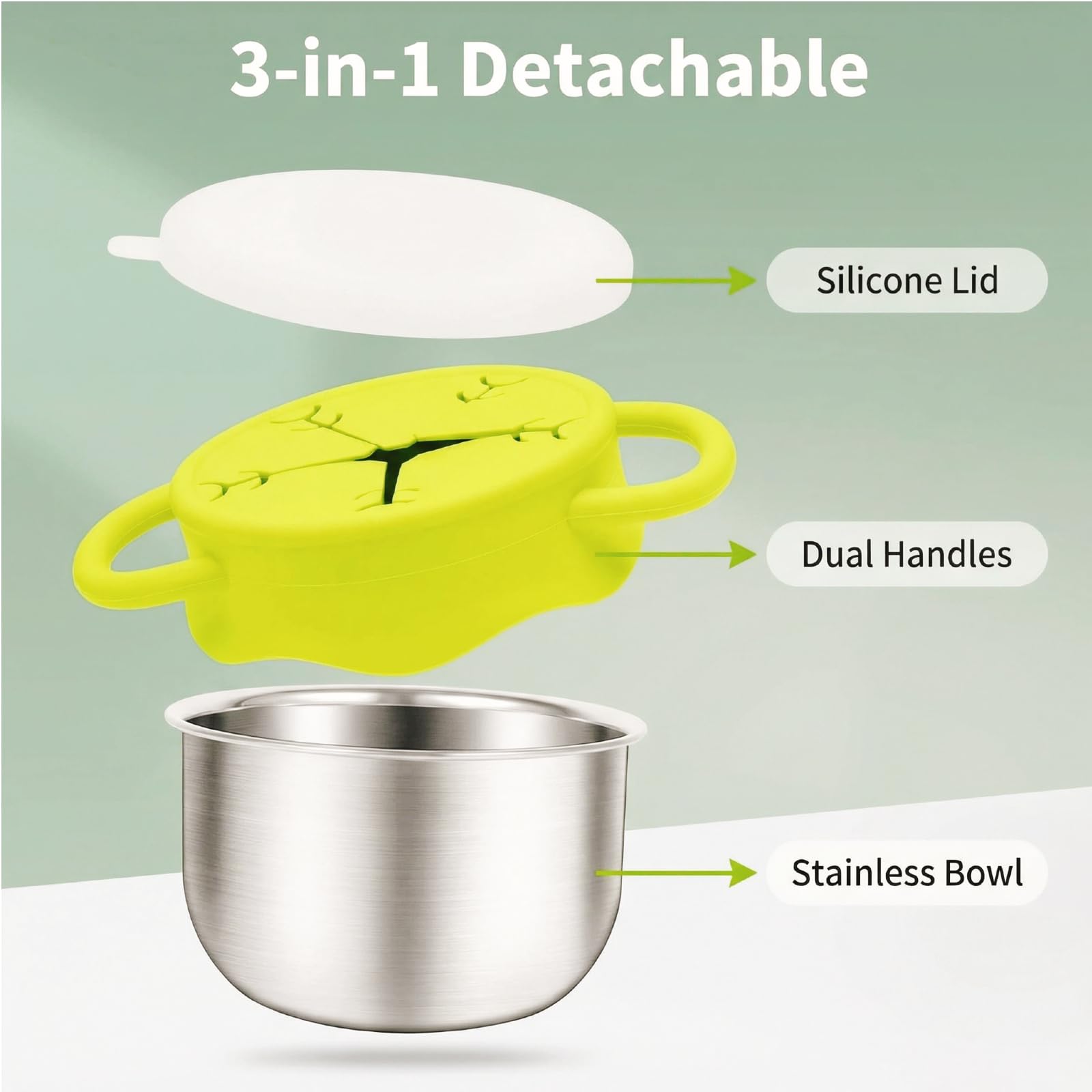 Soft silicone top on Bnrkmeb snack cups.