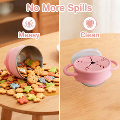 Bnrkmeb stainless steel bowl provides sturdy foundation for independent feeding