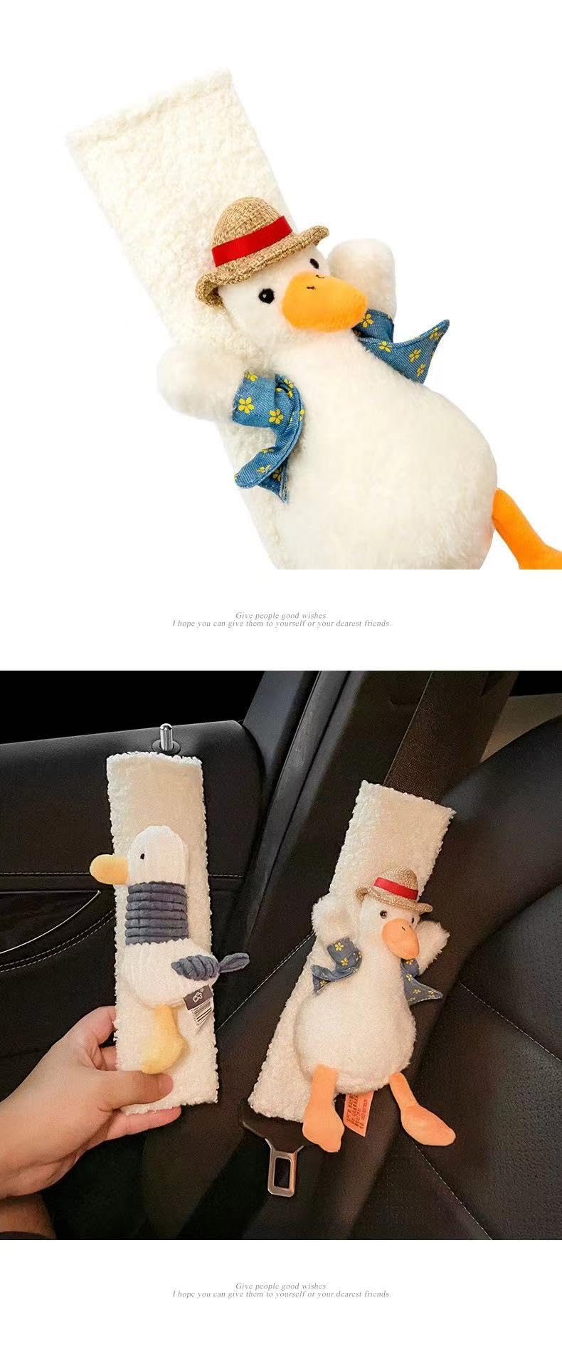 BNTR simple white pad blends with any car interior.