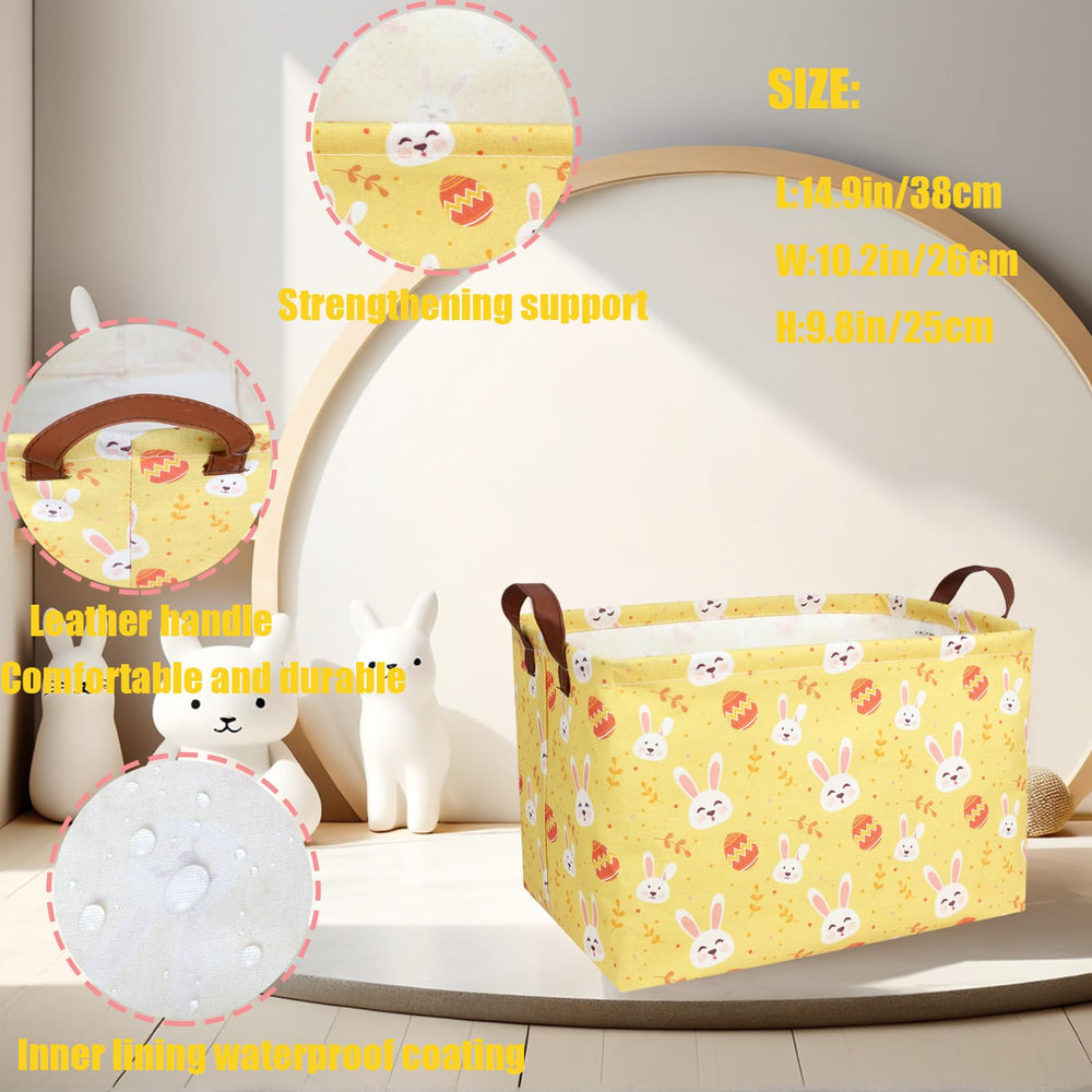 BOAMAU digital print pattern with Easter eggs and rabbits brightens spaces