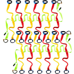Boao walking rope with 14 handles assists organized group lines in a classroom