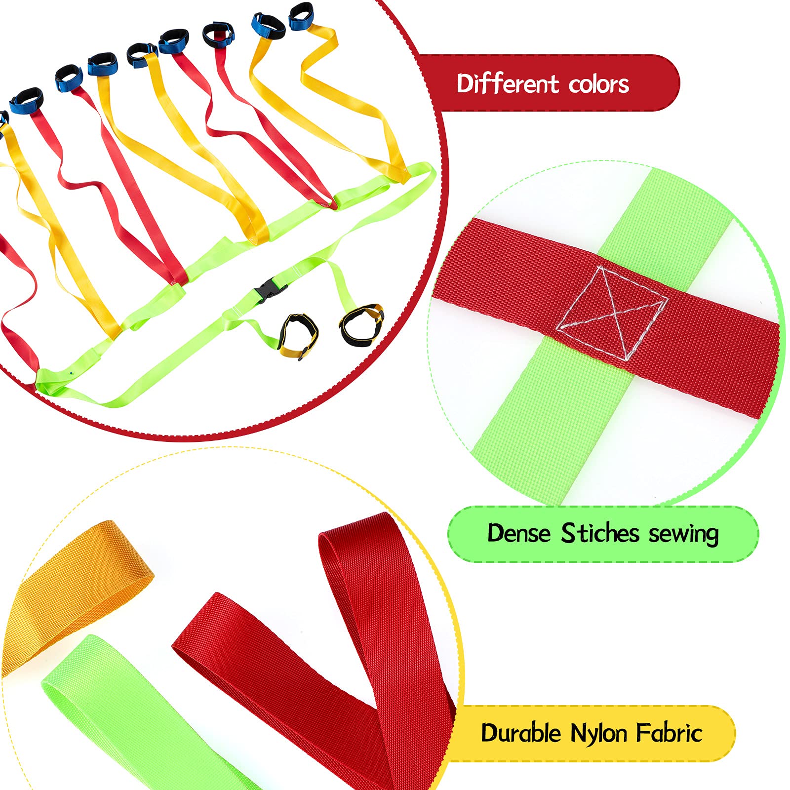 Boao bright-colored walking rope attracts children during group activities
