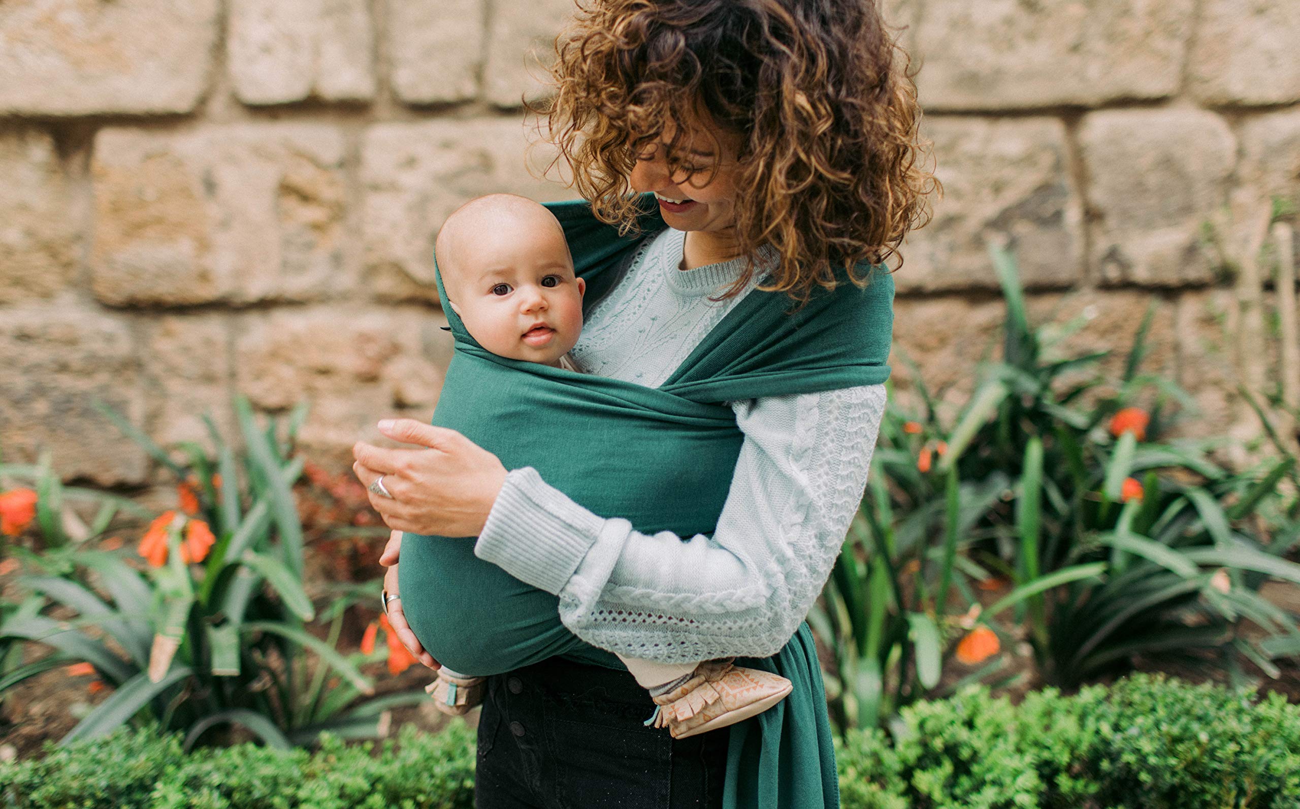 Boba Baby Wrap one-size-fits-all design fits most caregivers