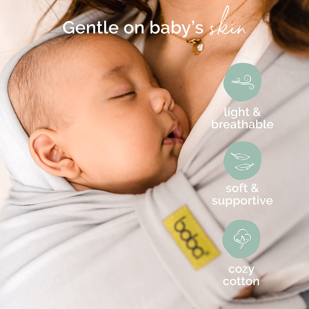 Boba Bliss adjustable cross straps customize fit for growing babies.