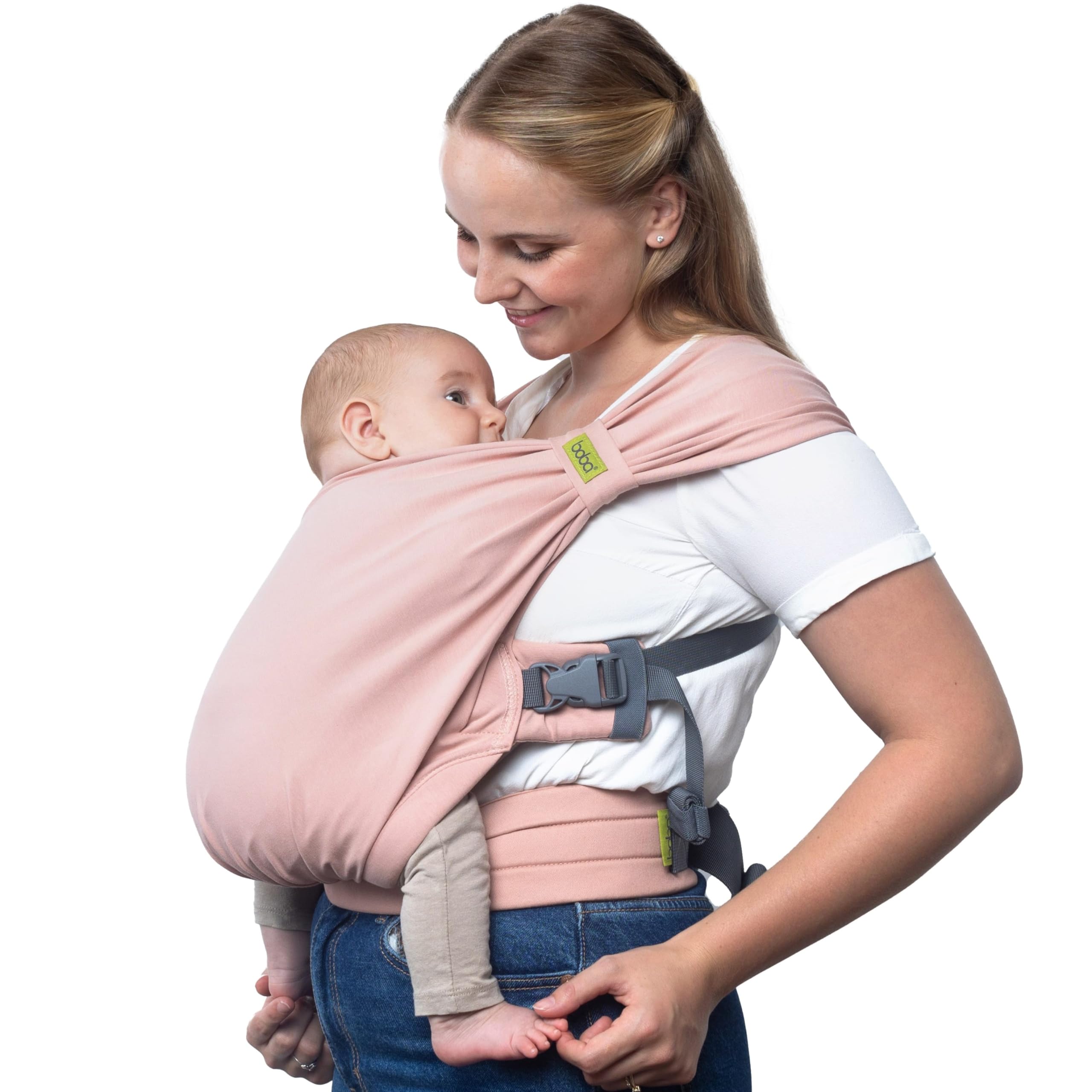 Boba Bliss buckle closure in action for quick, secure on-the-go wearing.