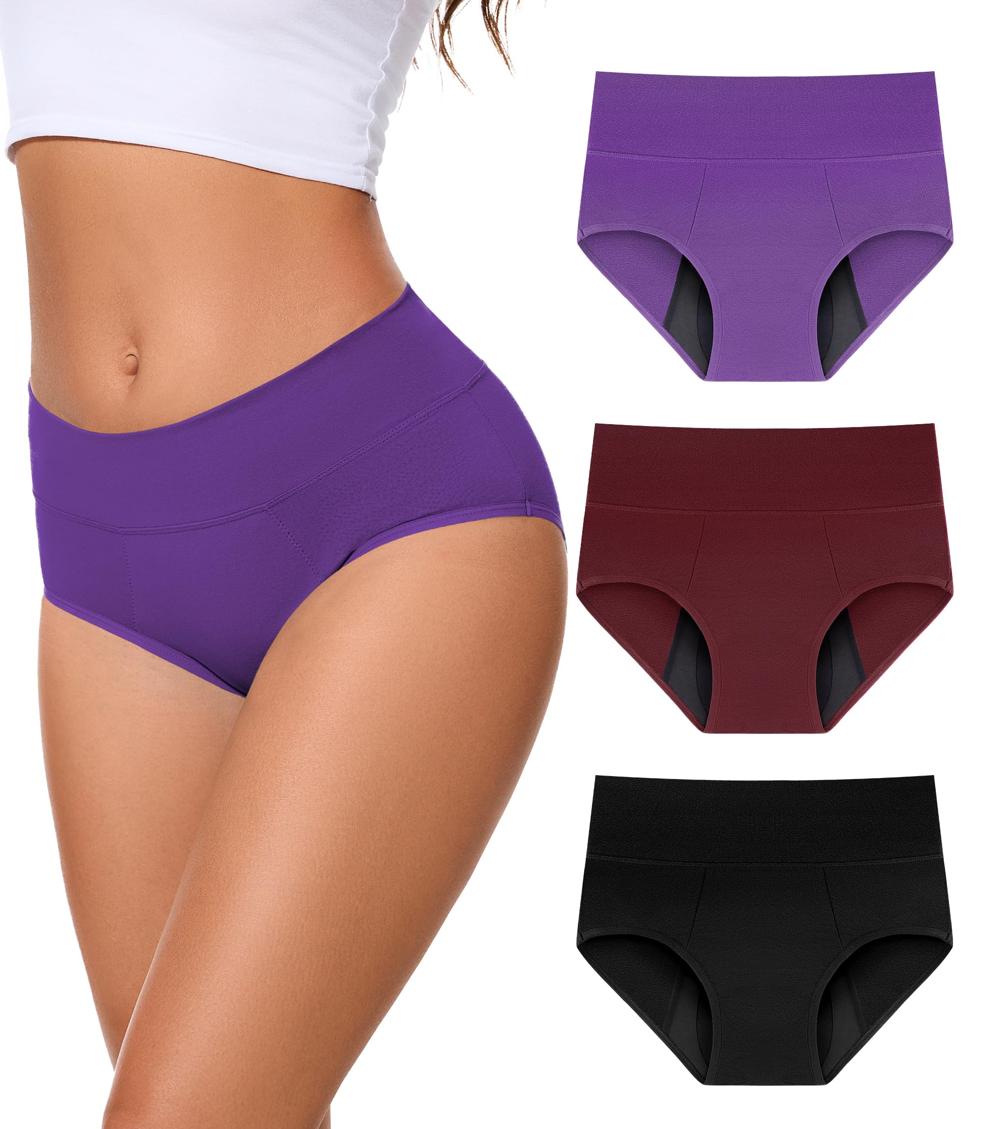 Bobelle Wear incontinence underwear front view shows sleek, high waist for secure coverage